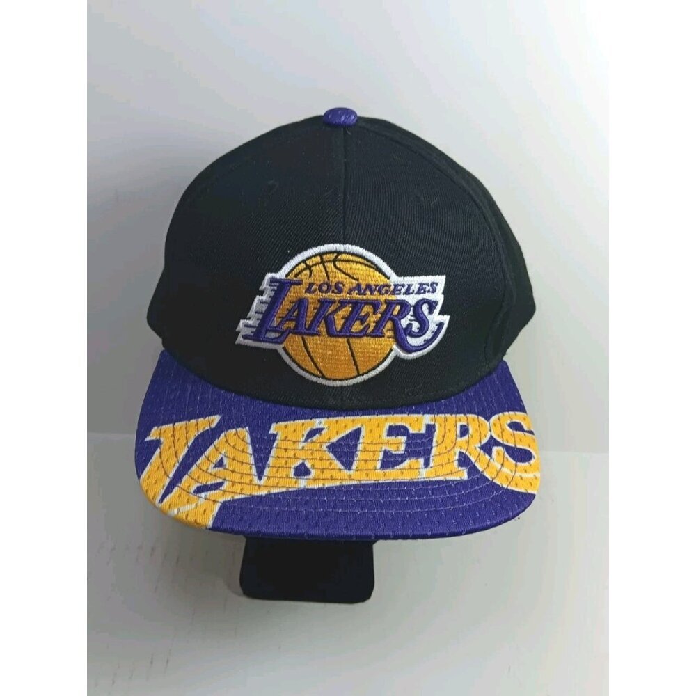 Mitchell & Ness NBA LA Los Angeles Lakers Jersey Shot Black Snapback Cap Hat